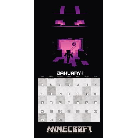 Mincraft Official 2018 Square Calendar Extra Image 2
